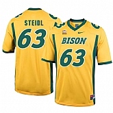 North Dakota State Bison 63 Aaron Steidl Gold College Football Jersey Dzhi,baseball caps,new era cap wholesale,wholesale hats